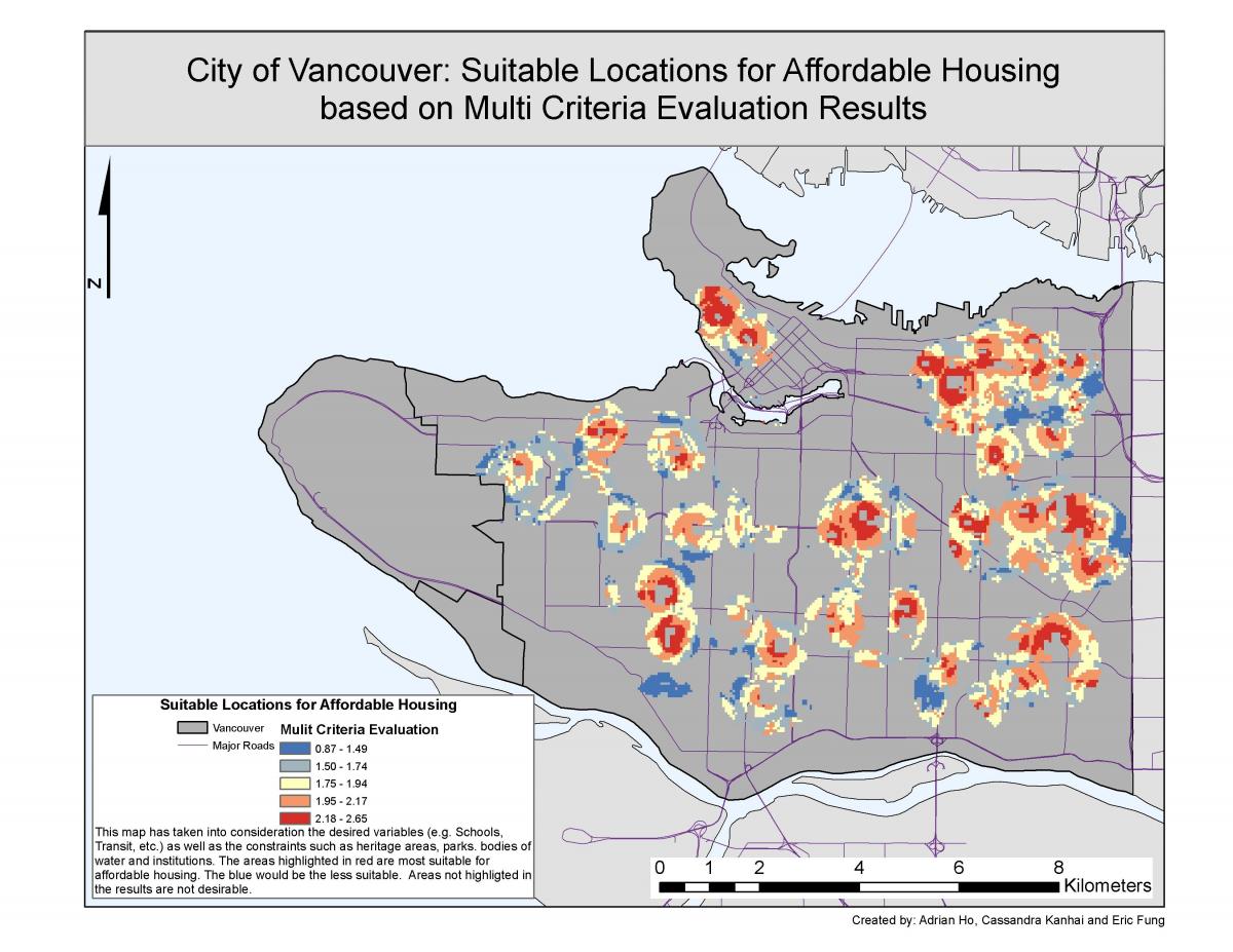 grad Vancouver GIS karti