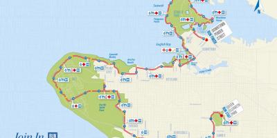 Karta Vancouvera maraton