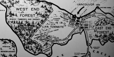 Karta starog Vancouver