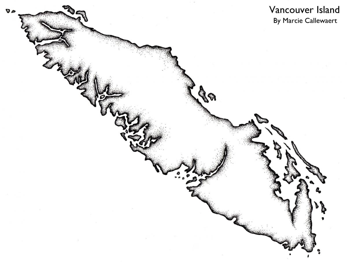 Karta otoka Vancouver nacrt