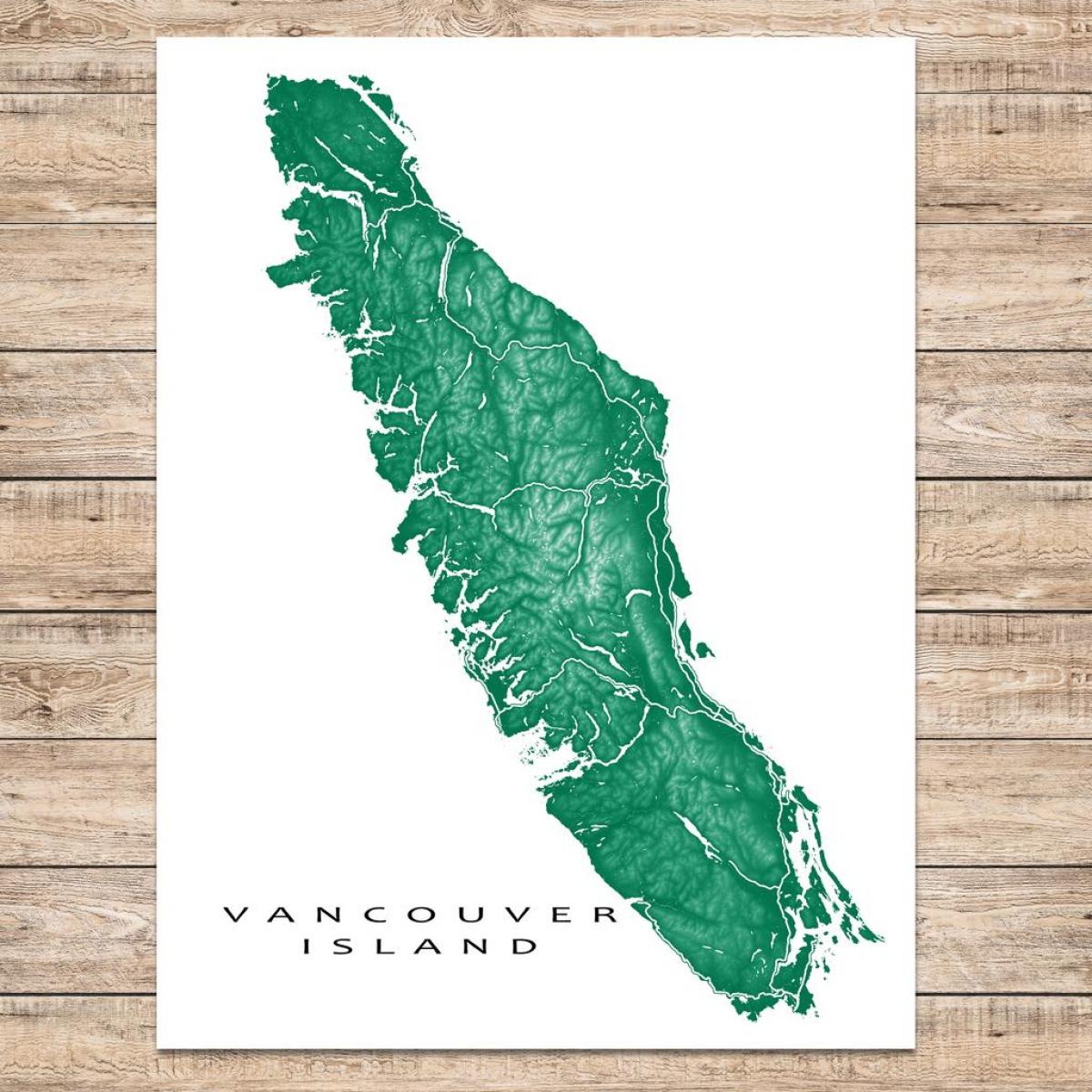 Karta otoka Vancouver umjetnosti