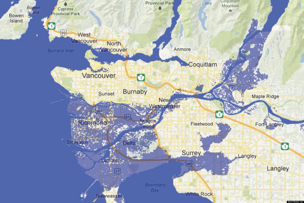 Karta Vancouvera флуд
