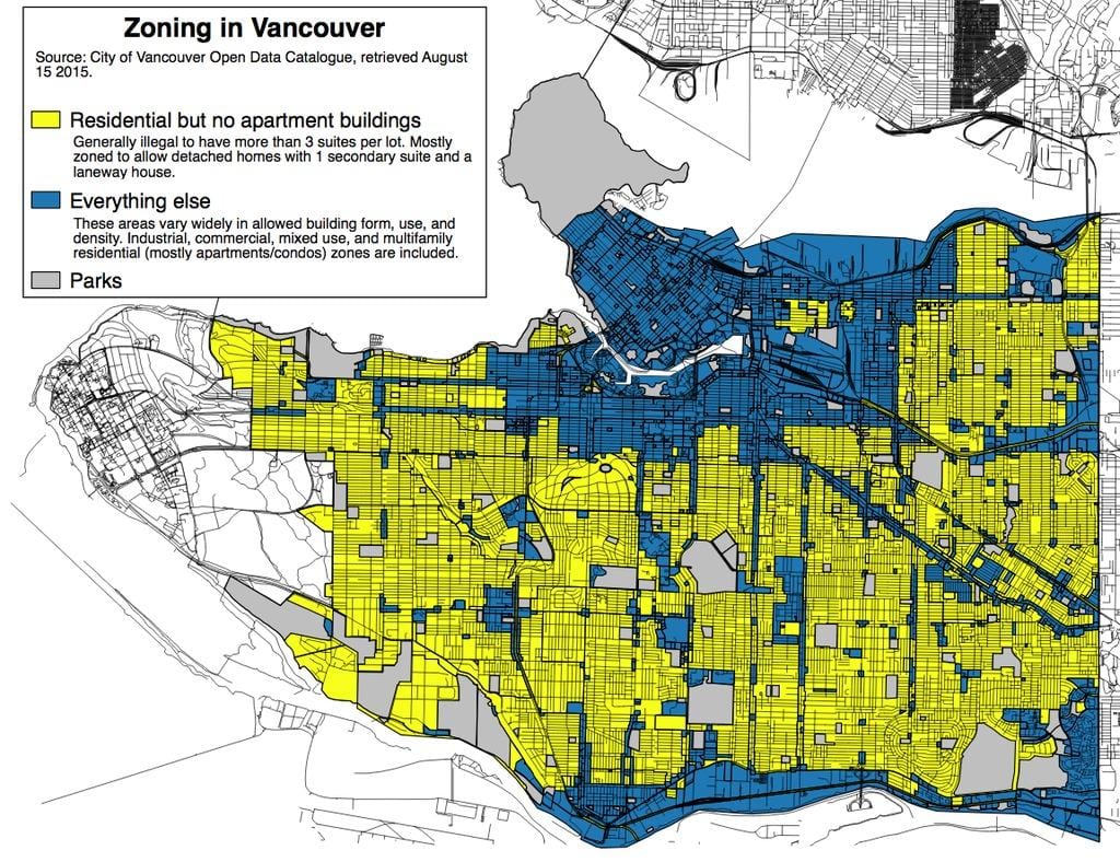 zone karti Vancouvera