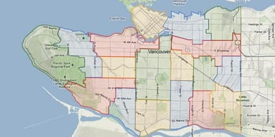 Peglanje Vancouver školi sliva karti