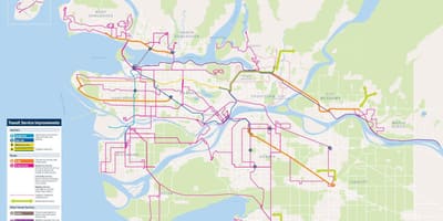 Транслинк karta Metroa Vancouver