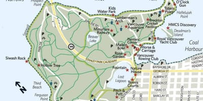 Karta luk дровосеку Stanley Park