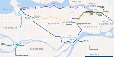 Karta Burnaby metro