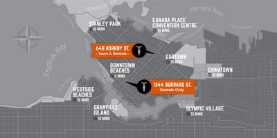 Karta ciklusa i vodič otoka Vancouver 