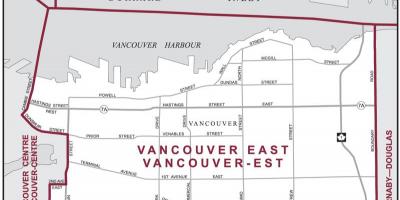 Karta Za Istok-Vancouver 