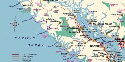Kamp Otok Vancouver kartica