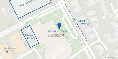 Besplatno parkiralište u Vancouveru karti