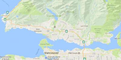 Otok Vancouver planinama karti