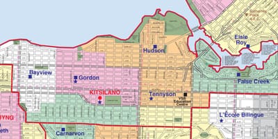 Vancouver okrug granice kartica