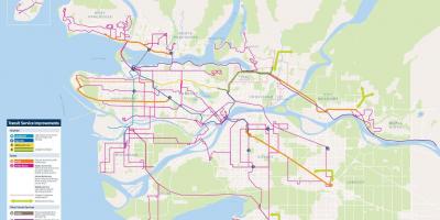 Transportni sustav Vancouvera karti