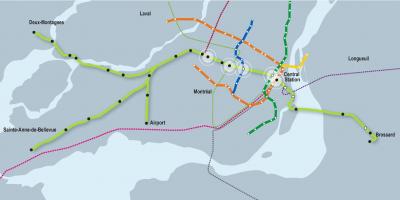 Karta Vancouvera monorail