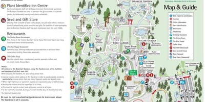 Vrtovi бучарт karti otoka Vancouver 