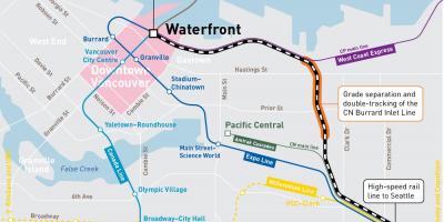 Karta ležišta stanice Vancouver